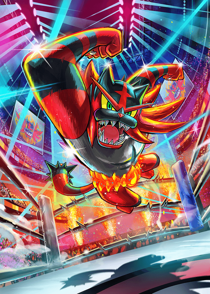 Incineroar ex card